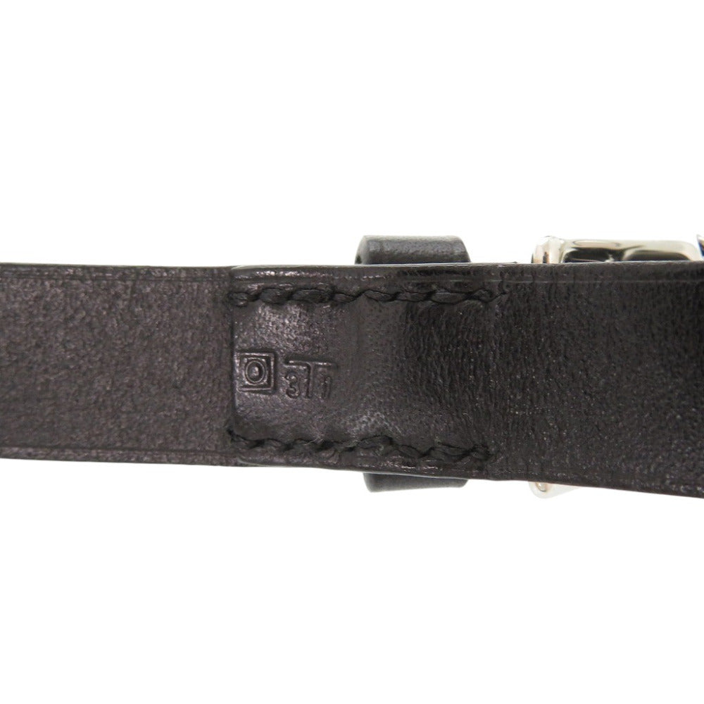 HERMES belt Vaux Swift black Horsebit Buckle 90