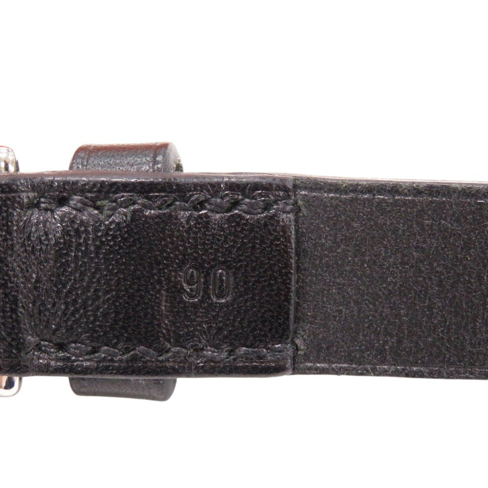 HERMES belt Vaux Swift black Horsebit Buckle 90