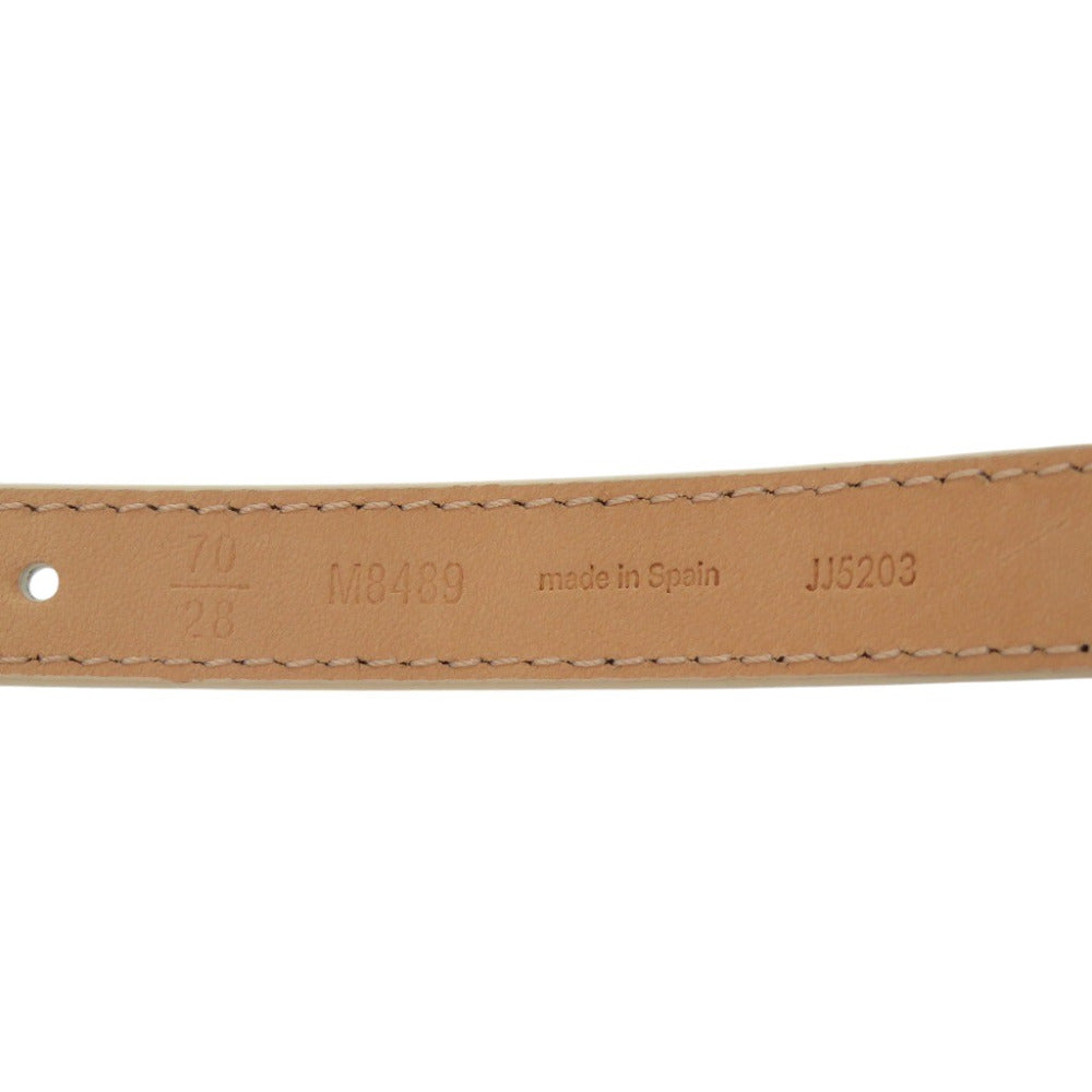 LOUIS VUITTON belt M8489 Patent leather Ecru LV Gram 15MM Reversible