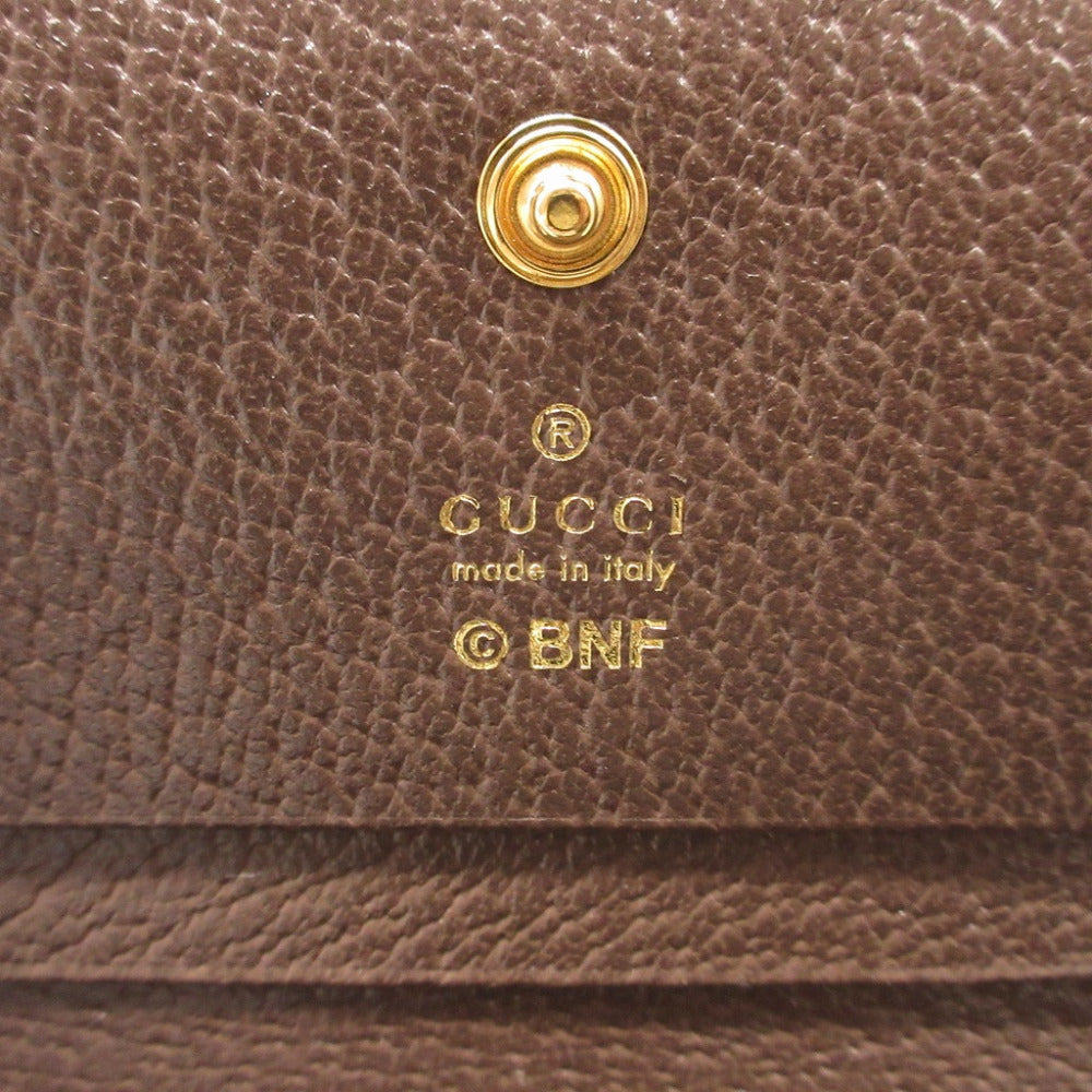 GUCCI Bifold Wallet 701009 GG Supreme, Leather beige