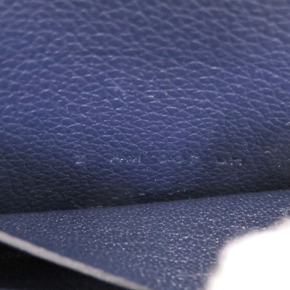 HERMES Coin case Evercolor Blue Safir Lowris Mini