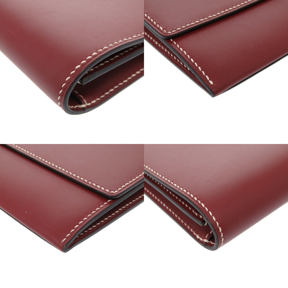 HERMES Clutch bag Vaux Chamonix Rouge ash Women(Unisex) Used