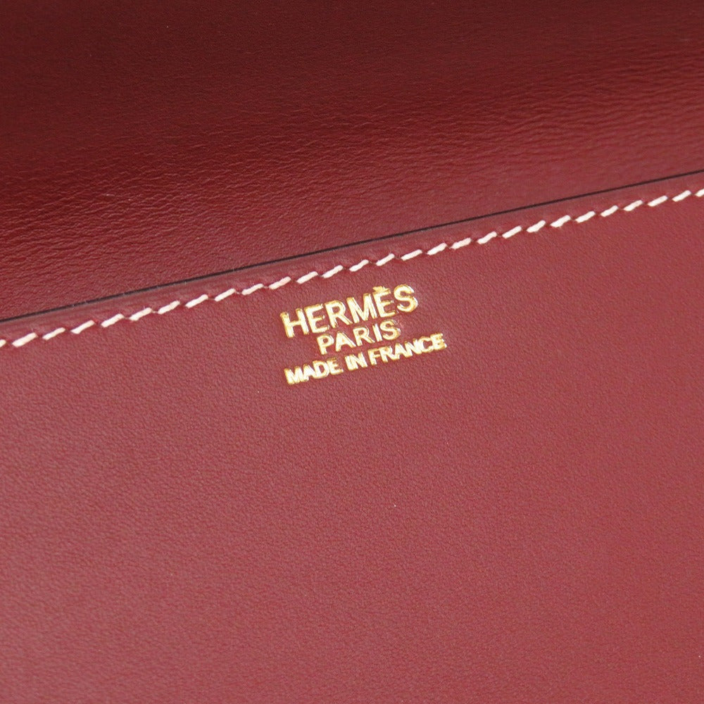 HERMES Clutch bag Vaux Chamonix Rouge ash Women(Unisex) Used