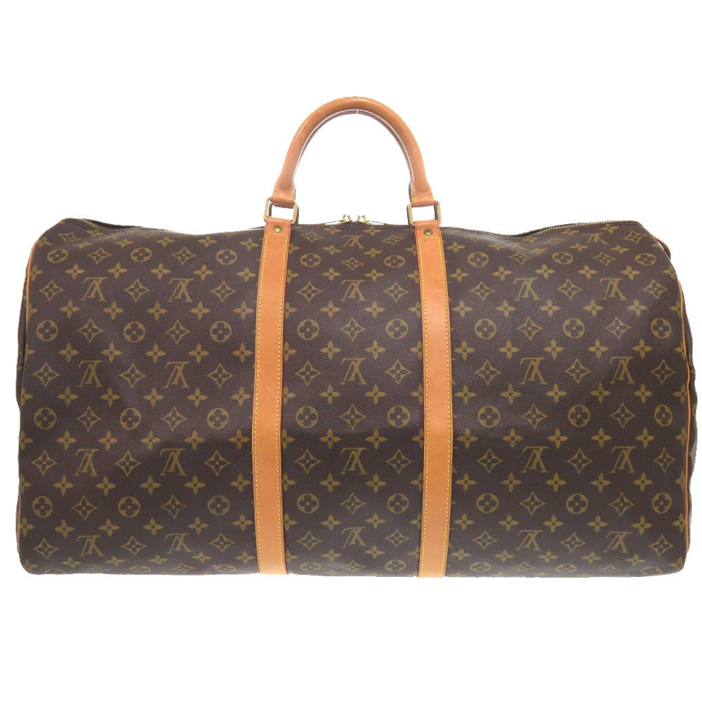 LOUIS VUITTON Boston Duffel bag M41422 Monogram canvas Brown Monogram Keepall 60 mens Used