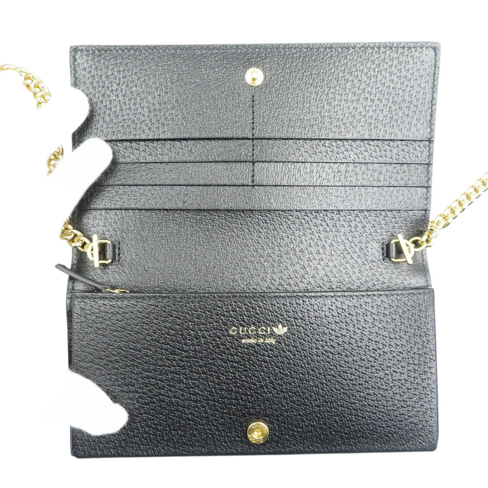 GUCCI Long Wallet Purse 621892 Crystal GG Red GUCCIxadidas Women Used