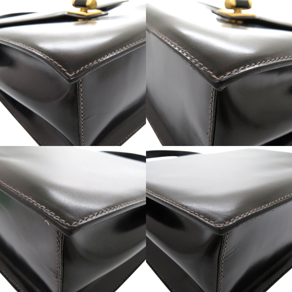 GUCCI Handbag leather black