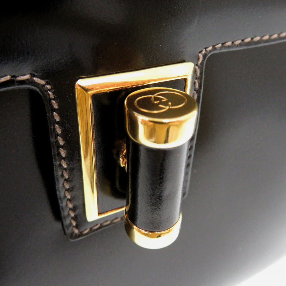 GUCCI Handbag leather black