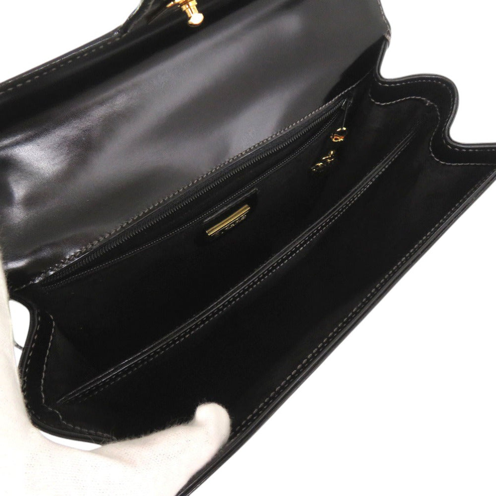 GUCCI Handbag leather black