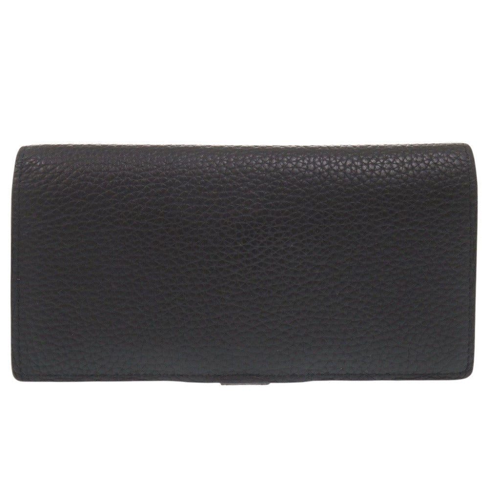 LOUIS VUITTON Bifold Wallet M81330 leather Noir Vertical Wallet Capucines