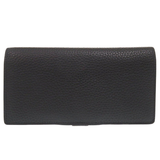 LOUIS VUITTON Bifold Wallet M81330 leather Noir Vertical Wallet Capucines