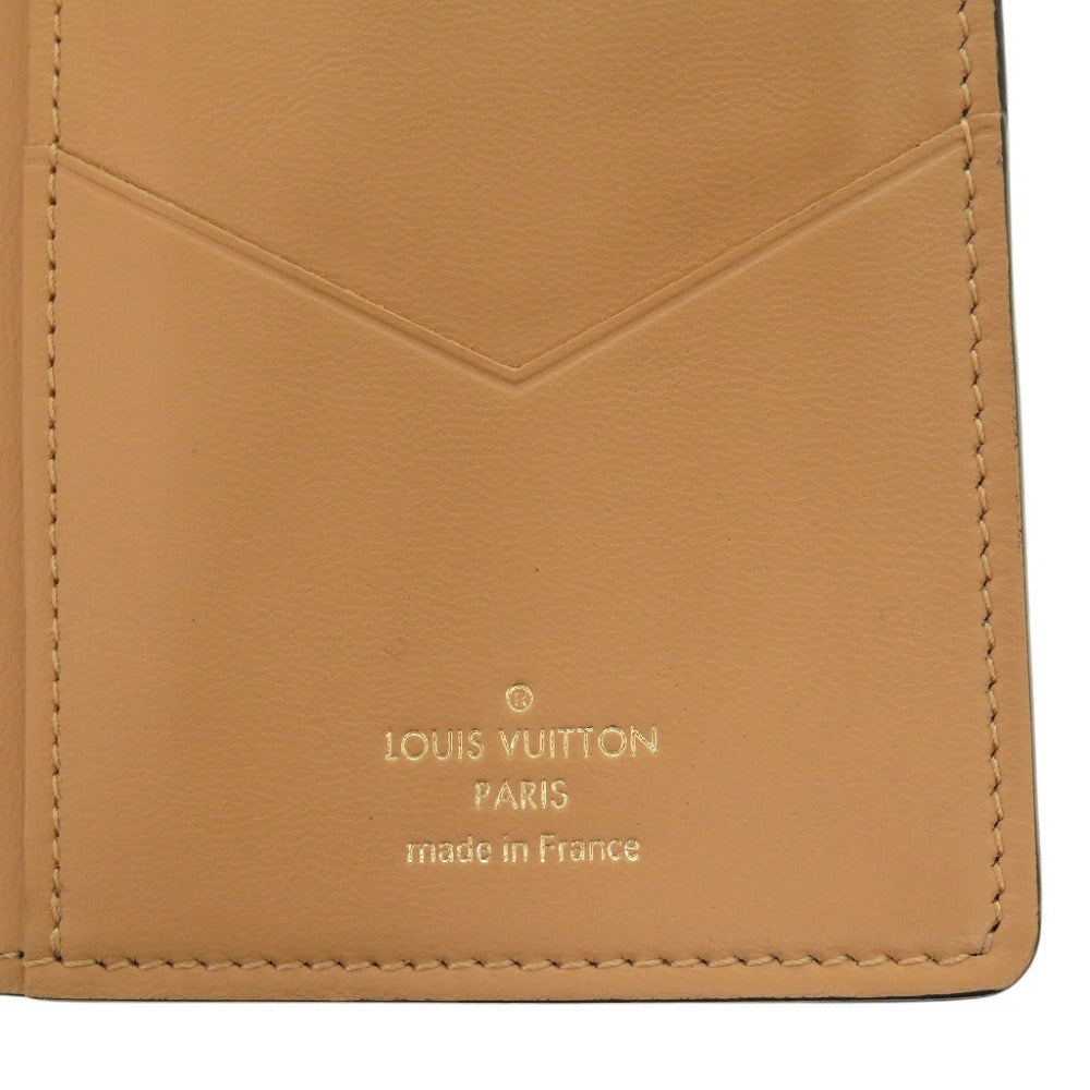LOUIS VUITTON Bifold Wallet M81330 leather Noir Vertical Wallet Capucines