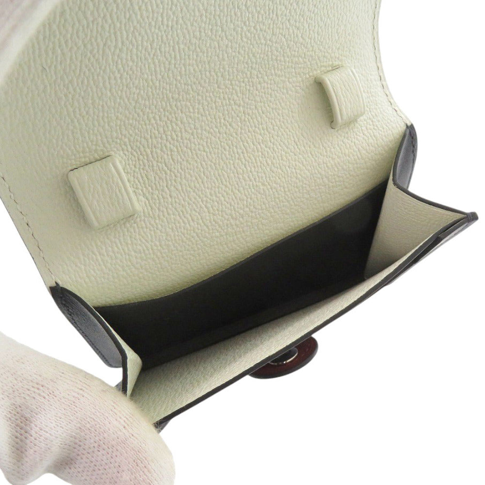 HERMES Card Case Swift, Chevre Cavan cyan