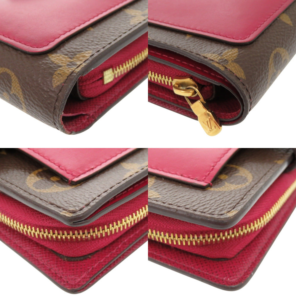 LOUIS VUITTON Bifold Wallet M69433 Monogram canvas Fuchsia Monogram Portefeuille Juliet