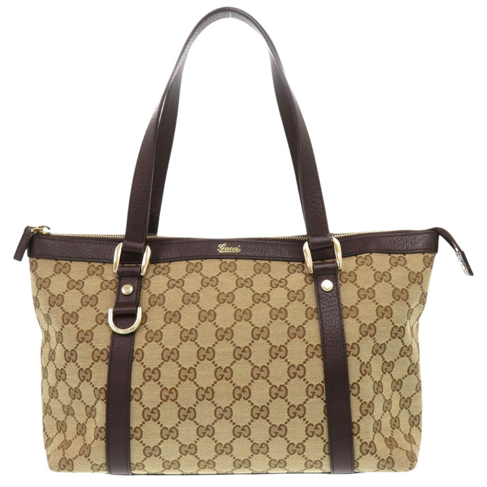 GUCCI Handbag 141470 GG canvas beige Abbey Line GG Canvas
