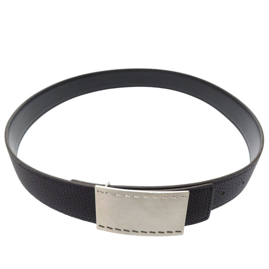 HERMES belt leather Bruny Square buckle 80