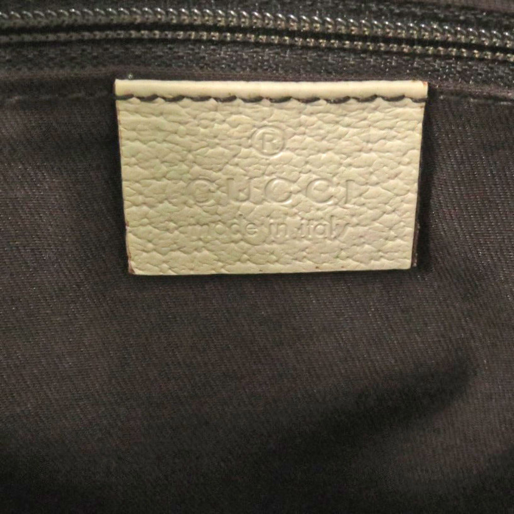 GUCCI Tote Bag 121023 GG canvas, leather beige