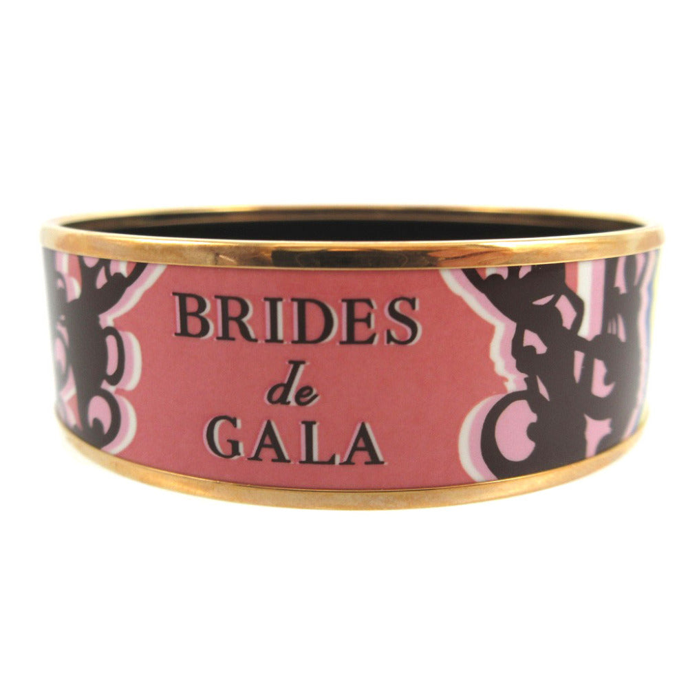 HERMES Bangle metal pink Bracelets BRIDES de GALA Emilel GM unisex(Unisex) Used