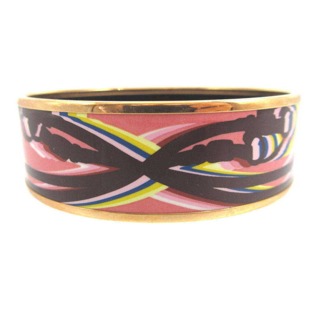 HERMES Bangle metal pink Bracelets BRIDES de GALA Emilel GM unisex(Unisex) Used