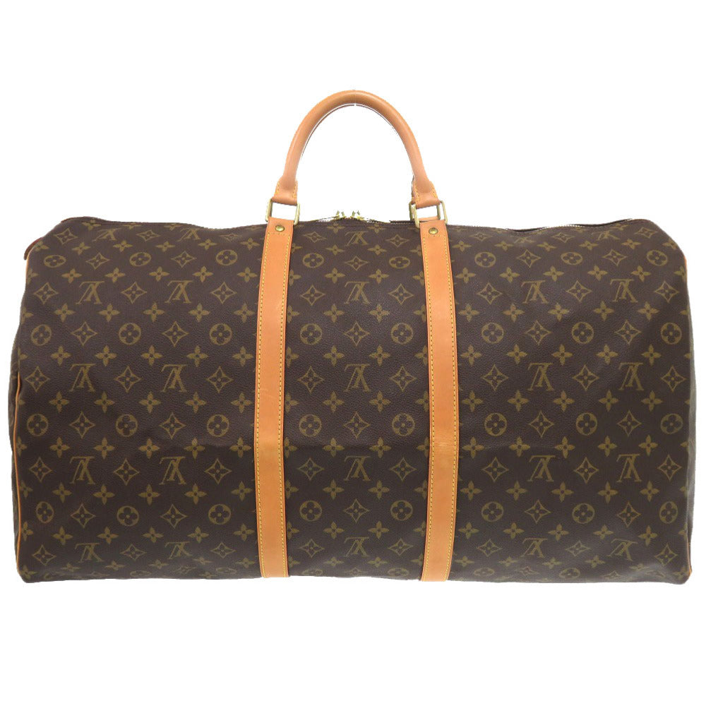 LOUIS VUITTON Boston Duffel bag M41422 Monogram canvas Brown Monogram Keepall 60 mens Used