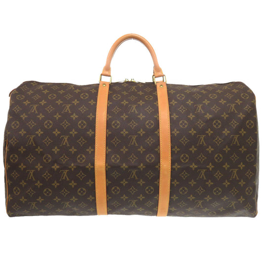 LOUIS VUITTON Boston Duffel bag M41422 Monogram canvas Brown Monogram Keepall 60 mens Used