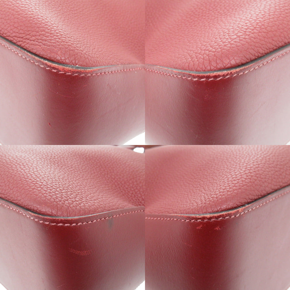 HERMES Tote Bag Togo Rouge grena Porto Document City News