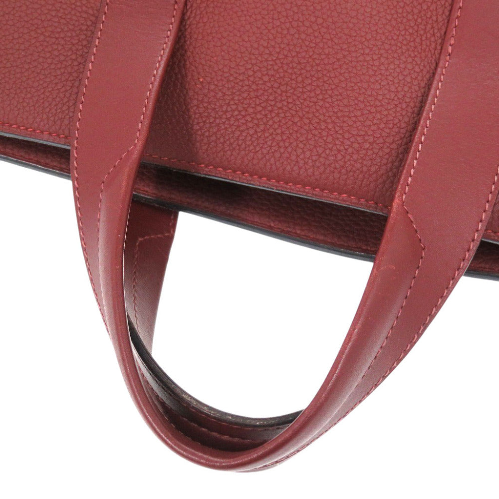 HERMES Tote Bag Togo Rouge grena Porto Document City News