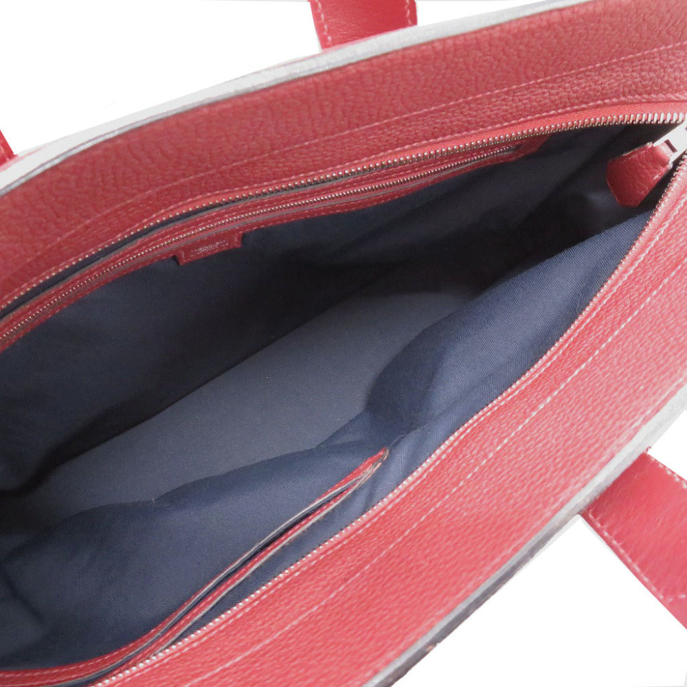 HERMES Tote Bag Togo Rouge grena Porto Document City News