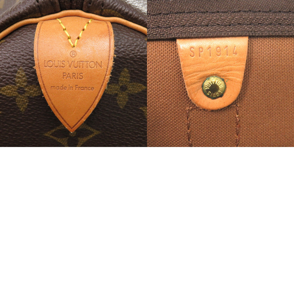 LOUIS VUITTON Boston Duffel bag M41428 Monogram canvas Brown Monogram Keepall 45 mens Used