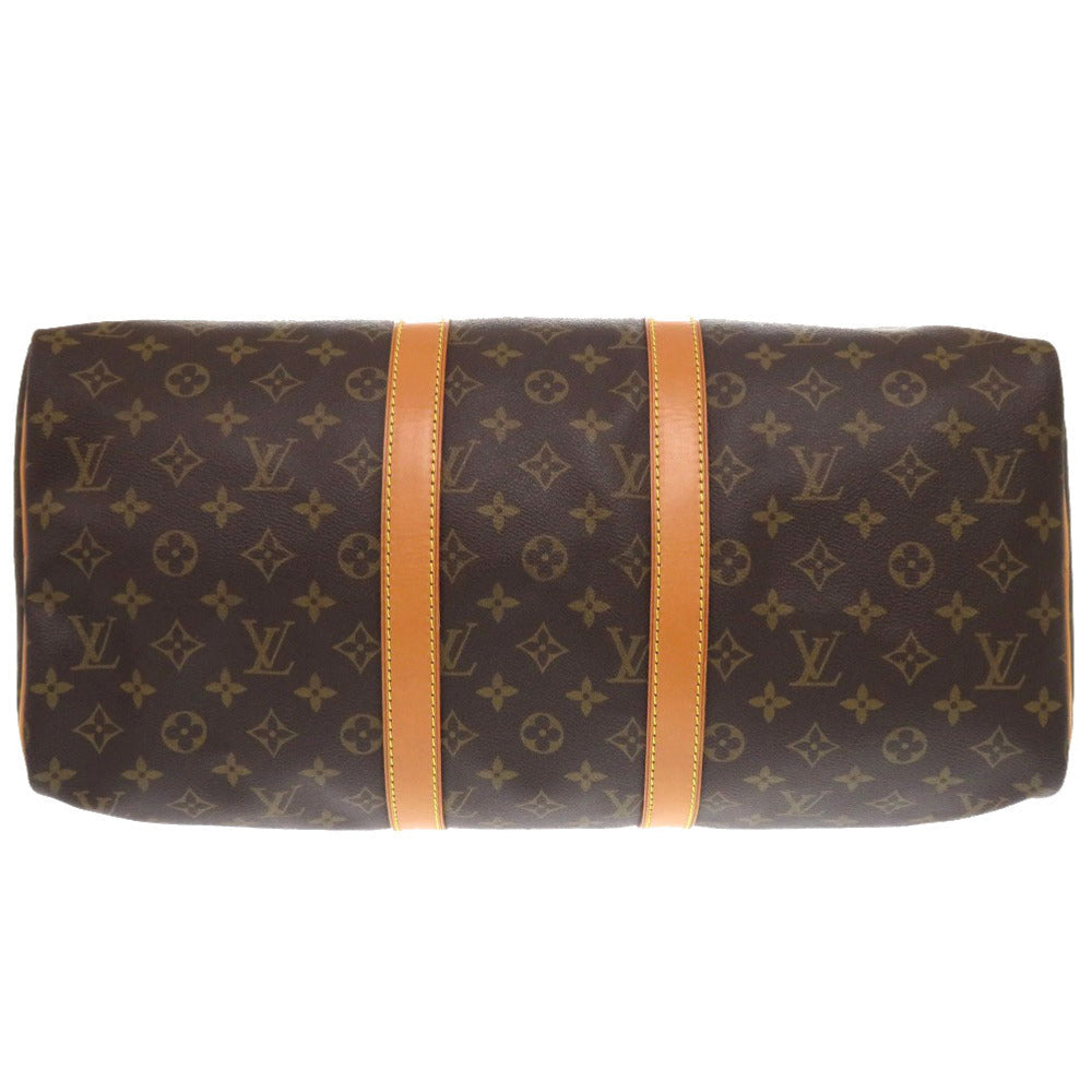 LOUIS VUITTON Boston Duffel bag M41428 Monogram canvas Brown Monogram Keepall 45 mens Used