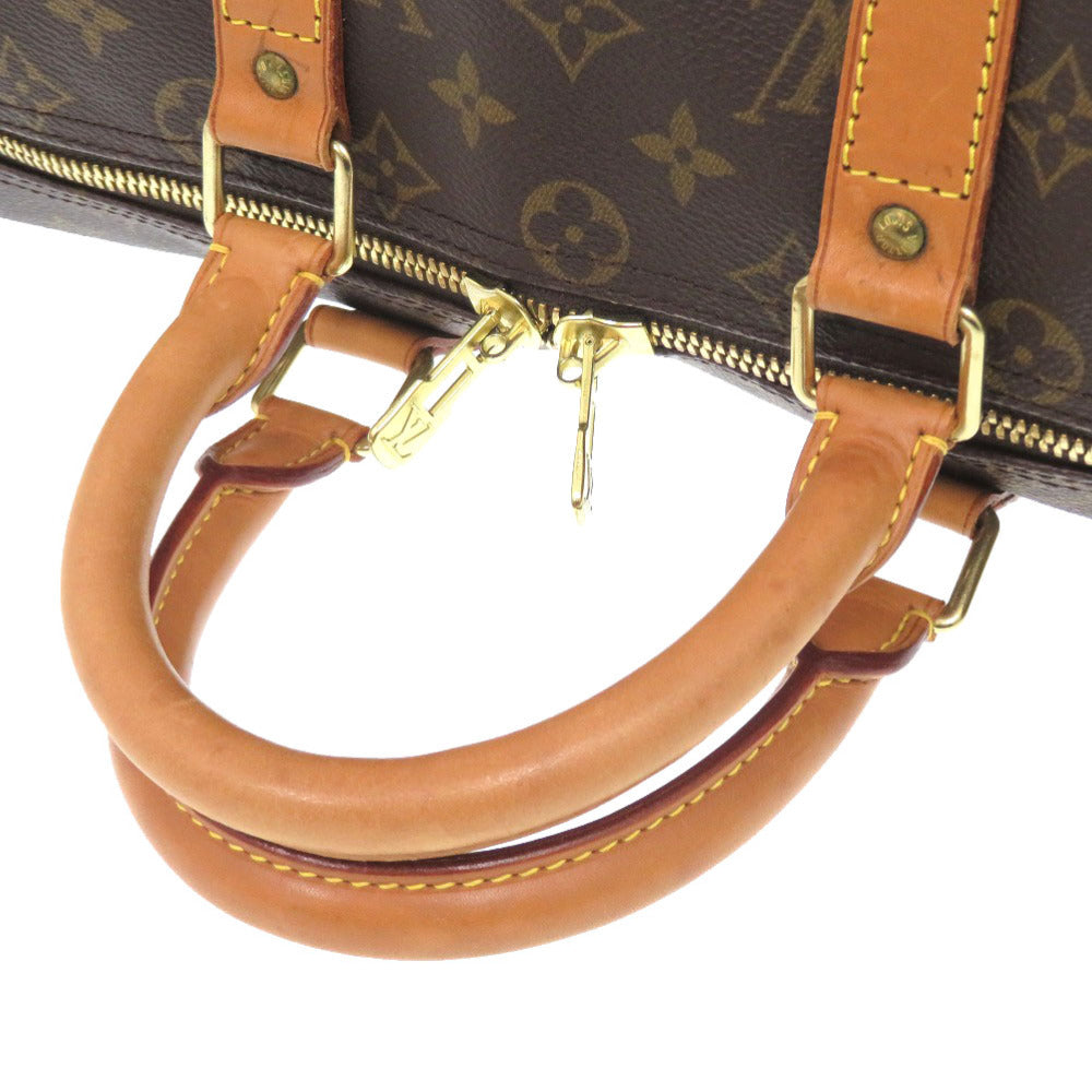 LOUIS VUITTON Boston Duffel bag M41428 Monogram canvas Brown Monogram Keepall 45 mens Used