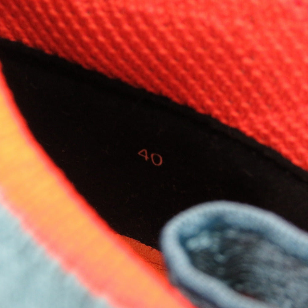 HERMES sneakers leather blue Duel 40