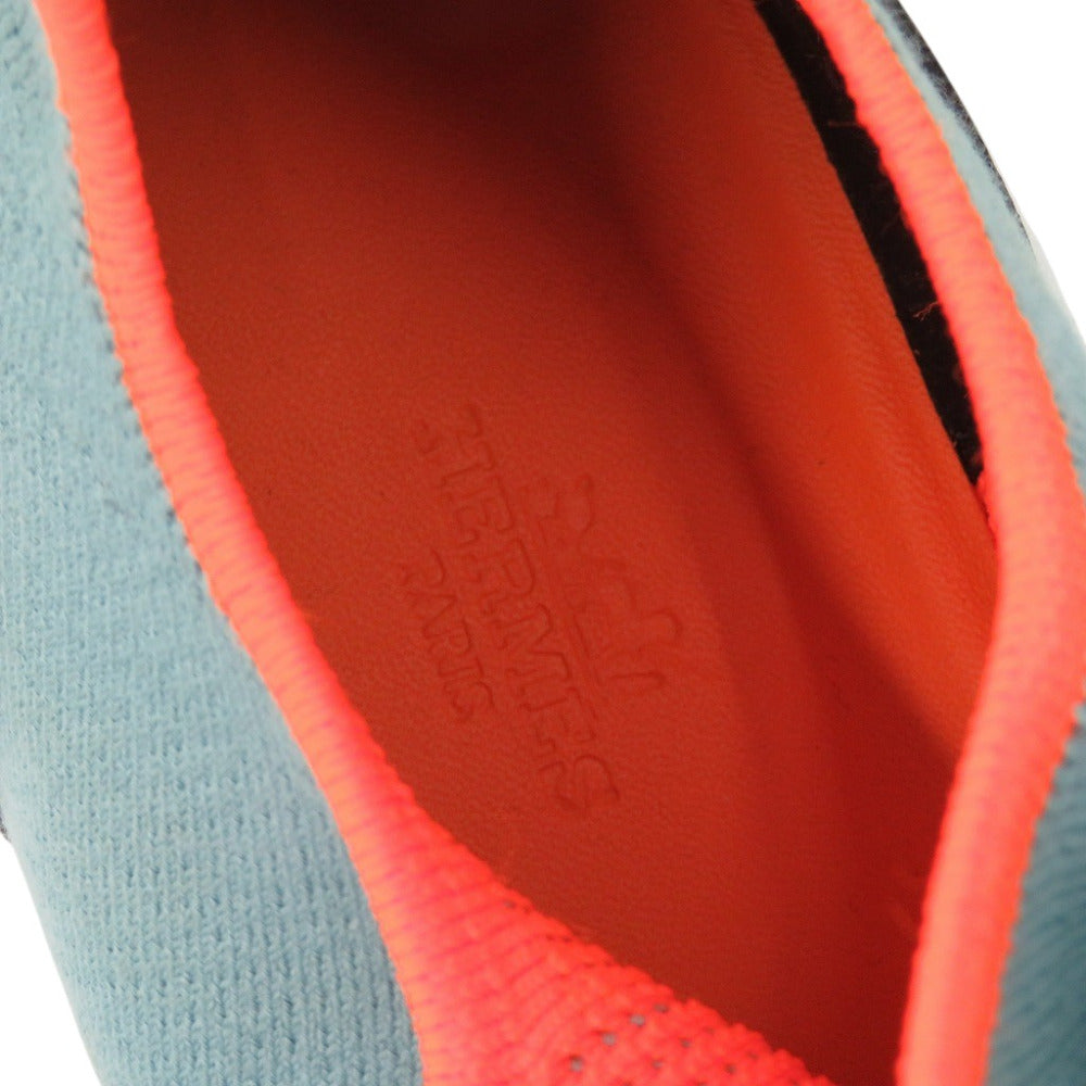 HERMES sneakers leather blue Duel 40