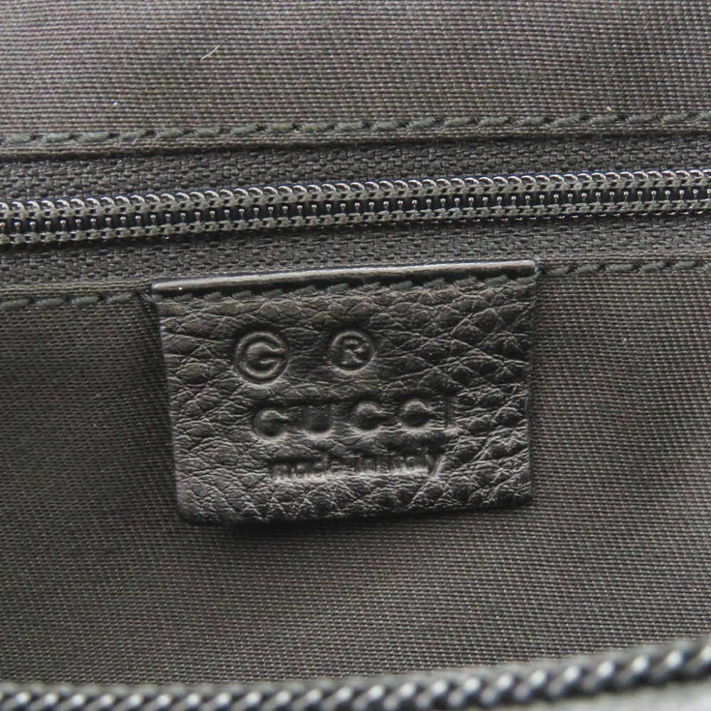 GUCCI Shoulder Bag 211523 canvas black Horsebit Pattern
