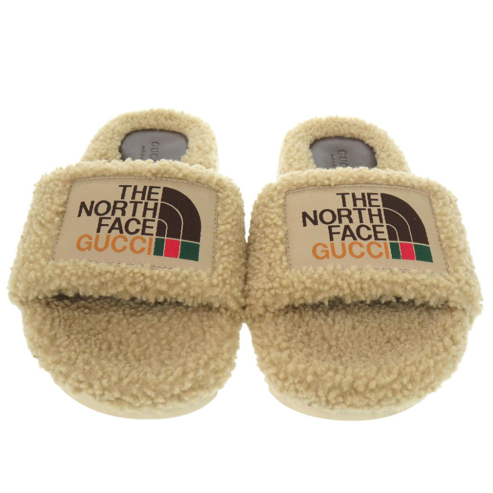 GUCCI Sandals 679948 Mouton beige The North Face collaboration 34
