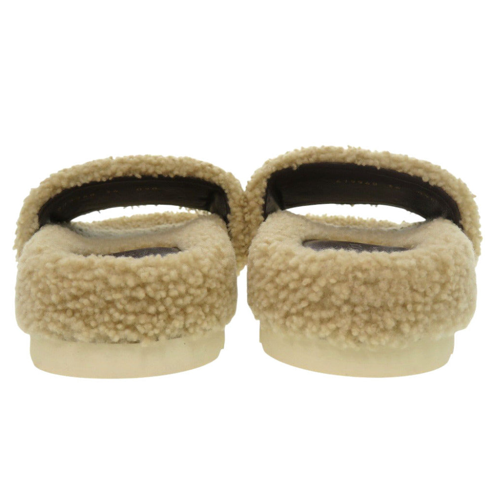 GUCCI Sandals 679948 Mouton beige The North Face collaboration 34