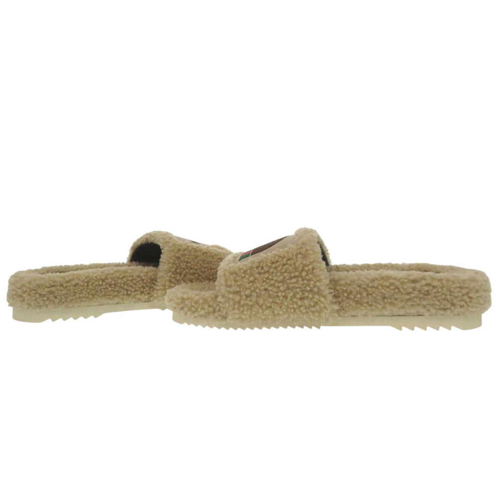 GUCCI Sandals 679948 Mouton beige The North Face collaboration 34