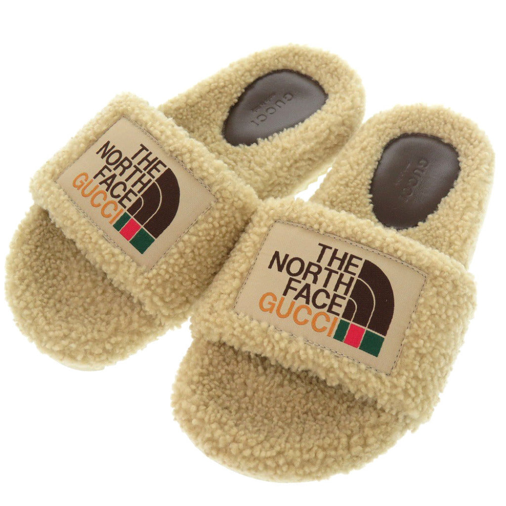 GUCCI Sandals 679948 Mouton beige The North Face collaboration 37