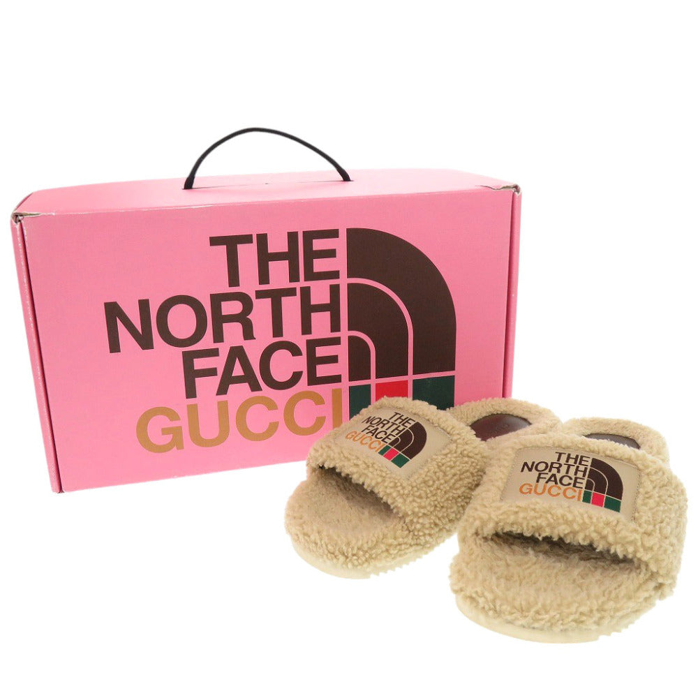 GUCCI Sandals 679948 Mouton beige The North Face collaboration 37