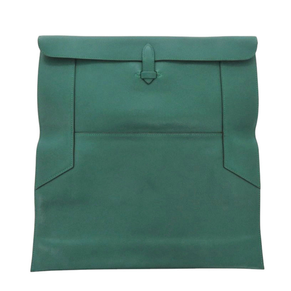 HERMES Clutch bag Evercolor Malachite Pre-Pla 33