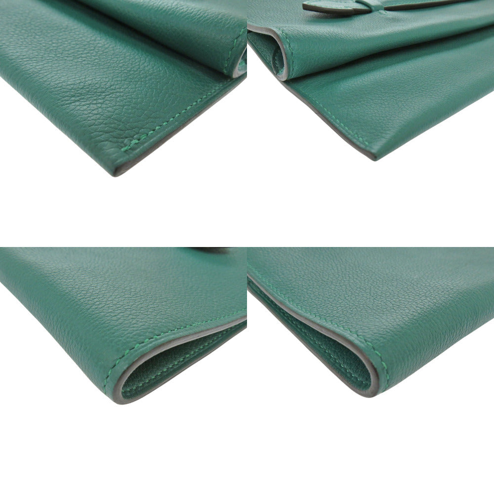 HERMES Clutch bag Evercolor Malachite Pre-Pla 33