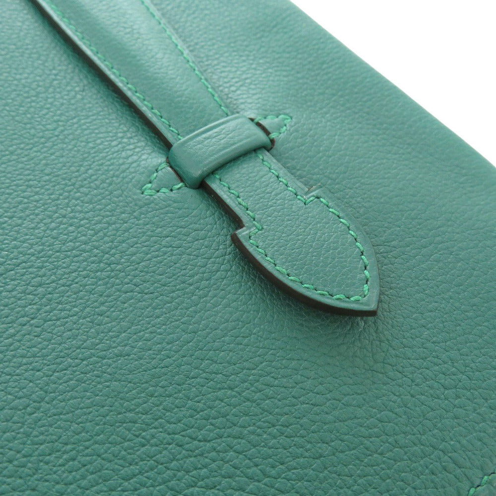 HERMES Clutch bag Evercolor Malachite Pre-Pla 33