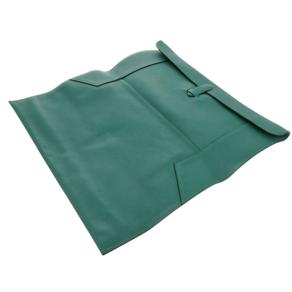 HERMES Clutch bag Evercolor Malachite Pre-Pla 33