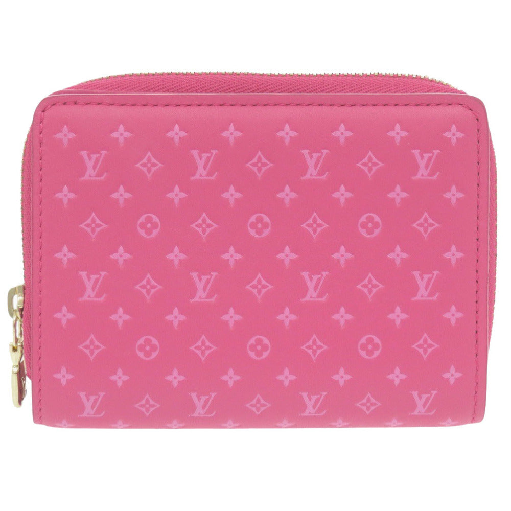 LOUIS VUITTON Bifold Wallet M82357 Calfskin pink Monogram Portefeuille Lou