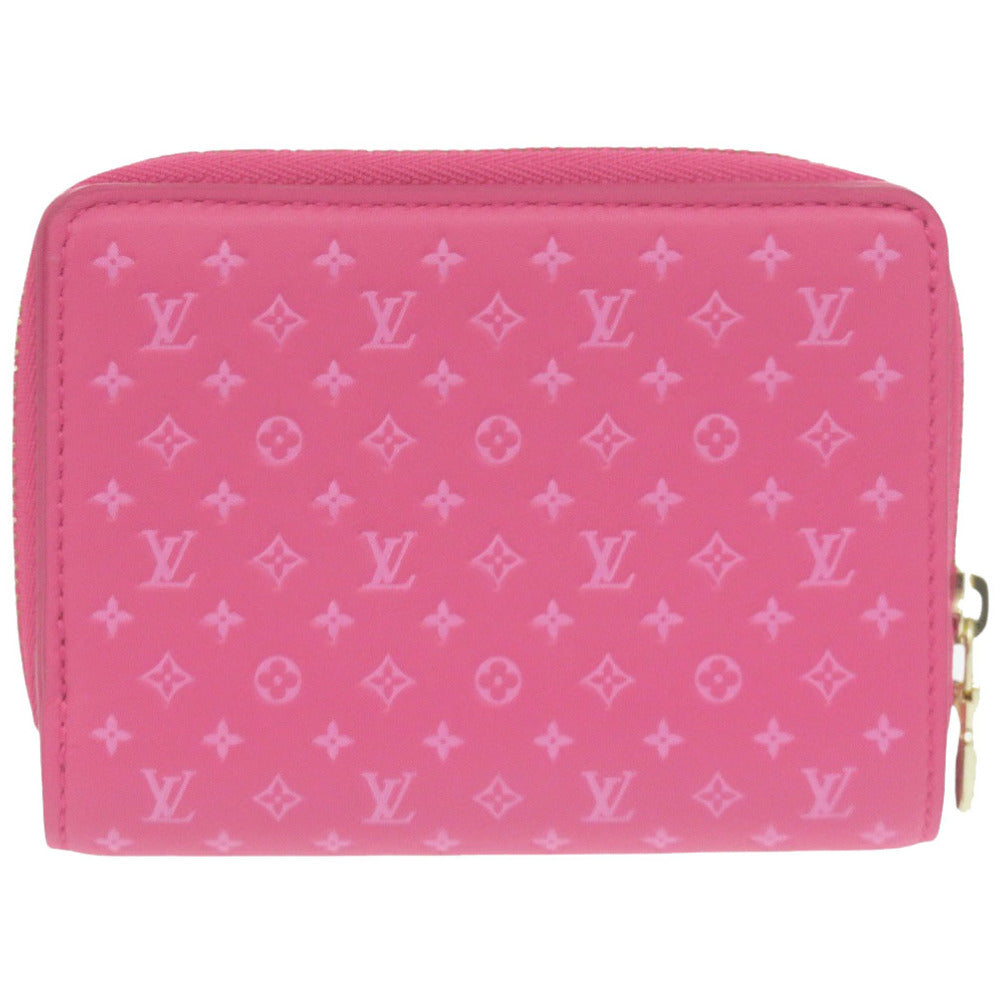 LOUIS VUITTON Bifold Wallet M82357 Calfskin pink Monogram Portefeuille Lou