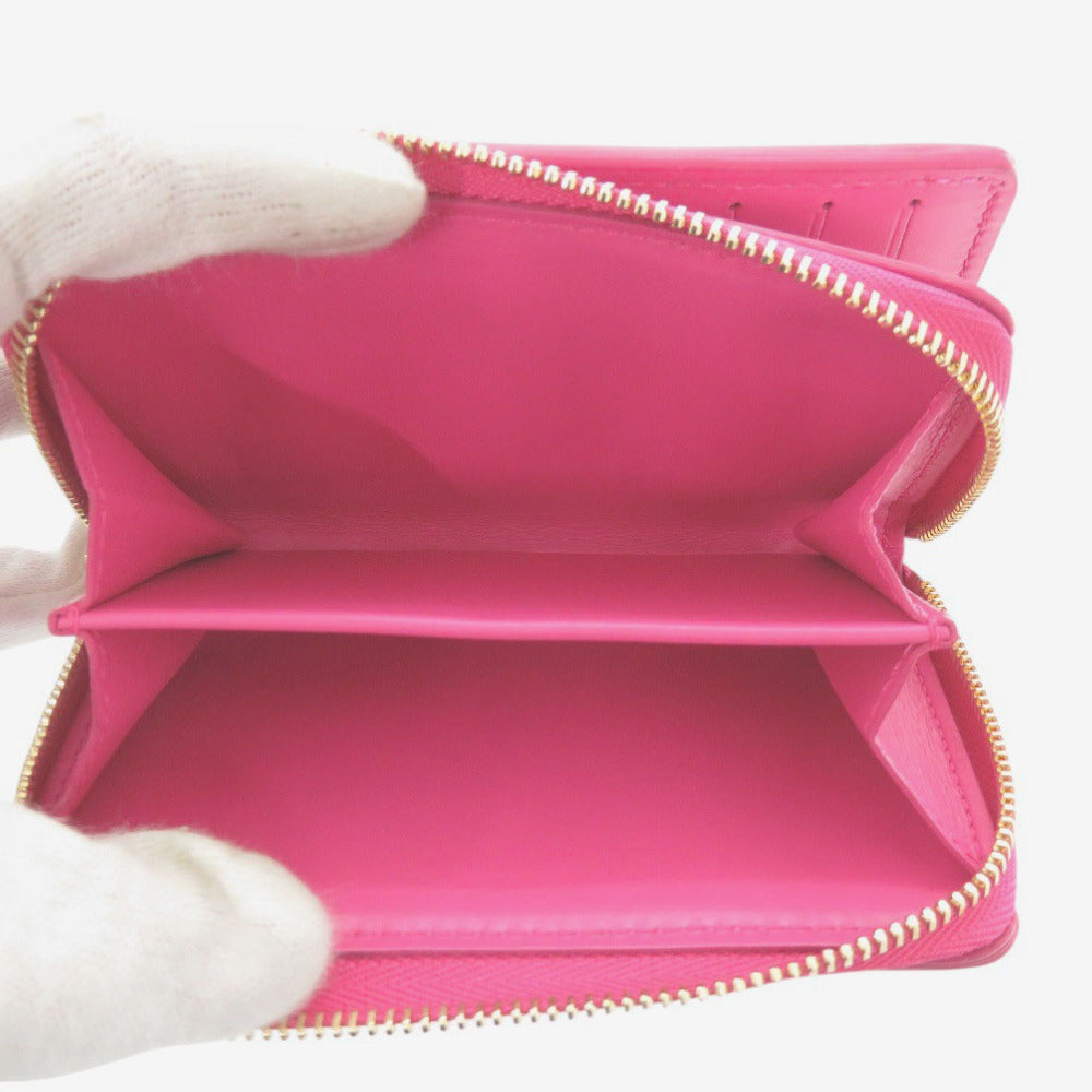 LOUIS VUITTON Bifold Wallet M82357 Calfskin pink Monogram Portefeuille Lou