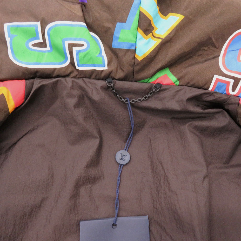 LOUIS VUITTON Blouson RM212M Nylon Brown 21AWxNBA Letter Nylon Blouson 48