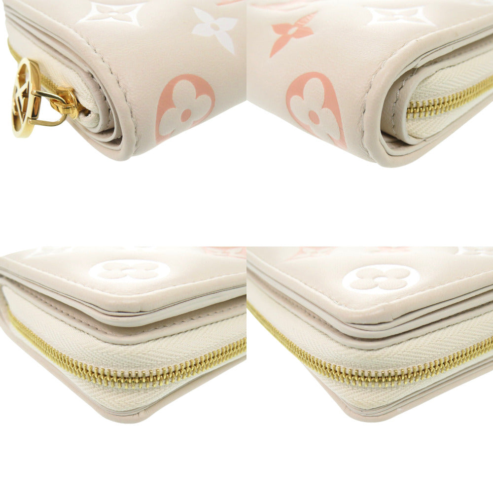 LOUIS VUITTON Bifold Wallet M82291 leather beige Monogram Portefeuille Lou