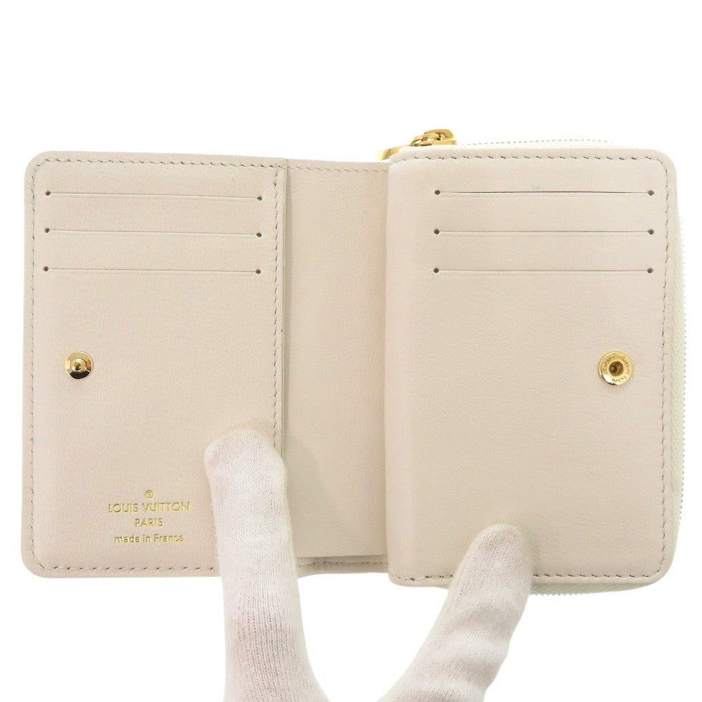 LOUIS VUITTON Bifold Wallet M82291 leather beige Monogram Portefeuille Lou