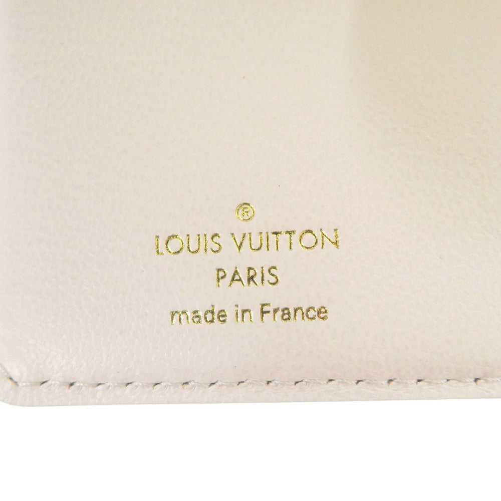 LOUIS VUITTON Bifold Wallet M82291 leather beige Monogram Portefeuille Lou