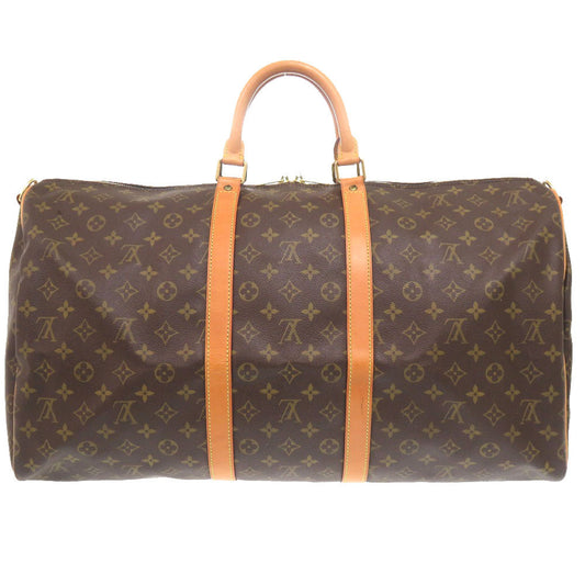 LOUIS VUITTON Boston Duffel bag M41414 Monogram canvas Brown Monogram Keepall bandouliere55